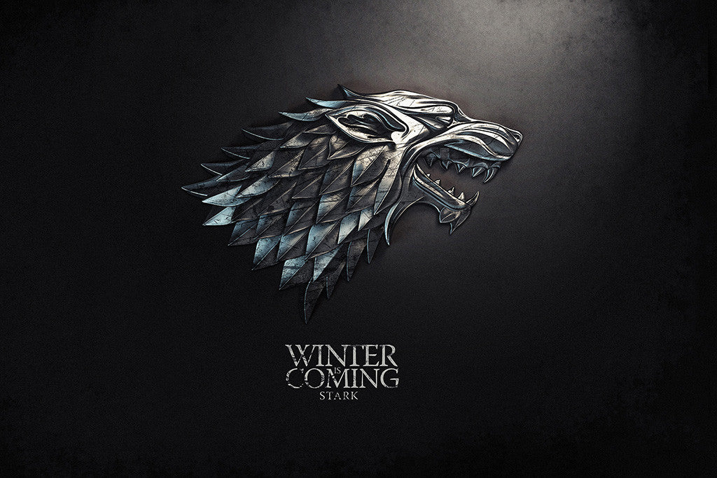 Game of Thrones Stark Logo Poster